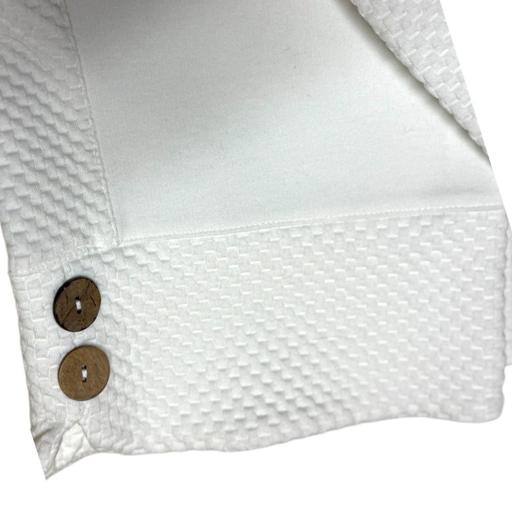 Soft Surroundings‎ Straight Leg Crop Pants White Textured Knit Large NWT - Picture 5 of 10